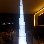 Maqueta en la entrada al Burj Khalifa